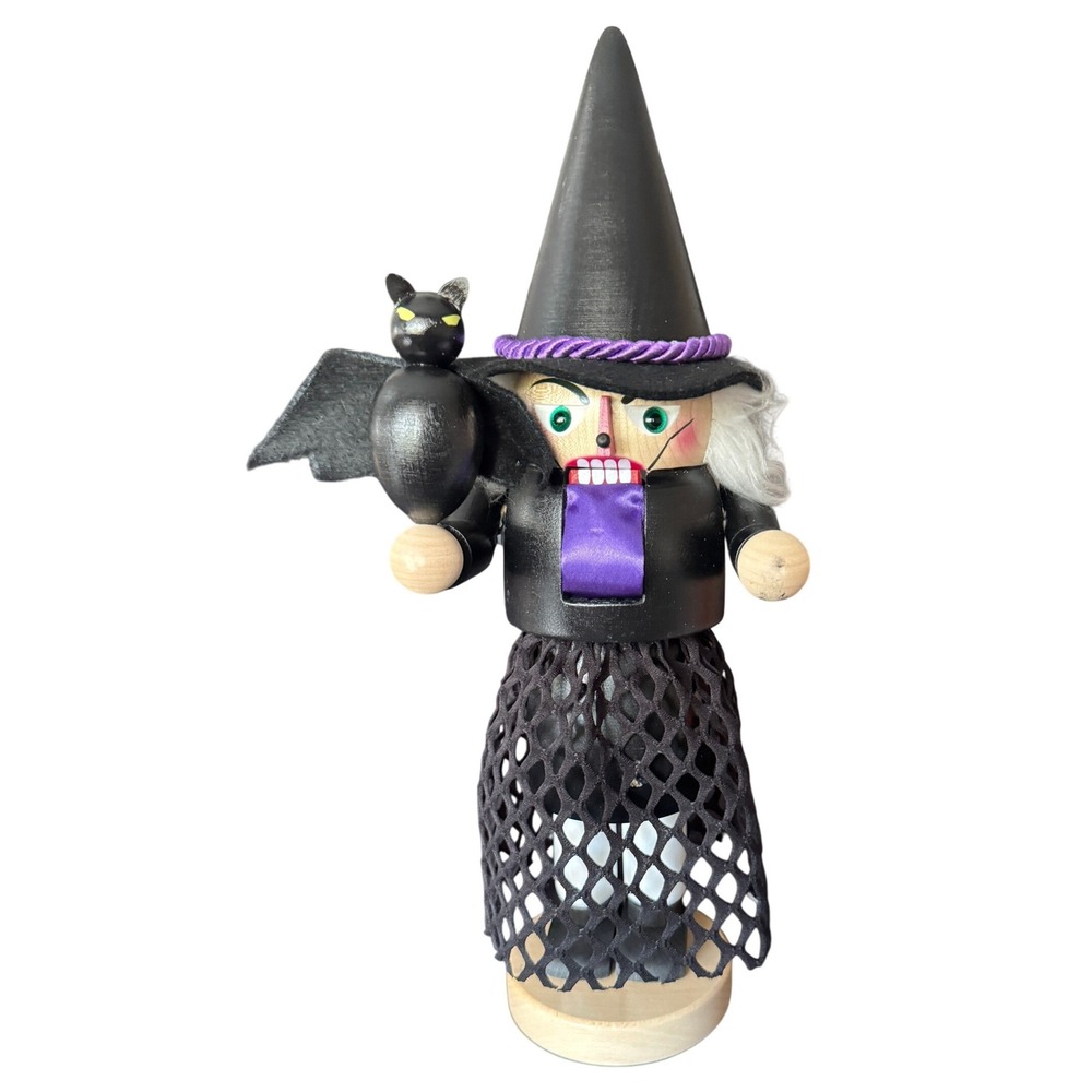 Steinbach Original German Nutcracker Halloween Witch Marienberg Wooden **READ